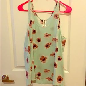 Flowered Tank Top